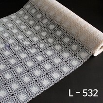 [한양레이스] 레이스깔개 장식장레이스 식탁보 테이블커버 L-532