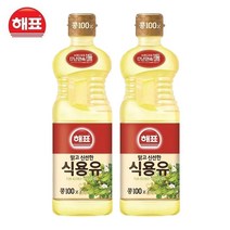 [해표] 콩기름 식용유 900ml, 2개
