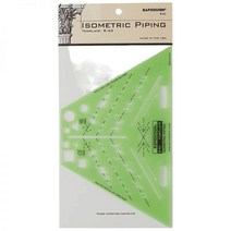 Rapidesign 아이소메트릭 파이핑 템플릿 각 1개(R43), Isometric Piping