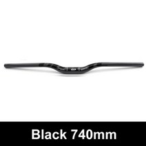 자전거핸들바 플랫바 픽시 로드 수입 ULLICYC 유명 브랜드 Ullicyc 탄소 MTB 핸들 바 평면 or 상승 31.8*580 600 620 640 660 680 700 720, Black-rise-740mm
