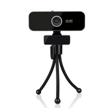 PC 웹캠 스트리밍 HD 1080P 컴퓨터 웹 카메라 비디오 캠 Mac 용 Windows 노트북 회의 게임 링 라이트, 02 With Tripod