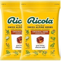 Ricola Swiss Alpine Herbs Drops 리콜라 스위스 알파인 허브 오리지널 커프 드롭스 총 1.24kg 130개입 2팩