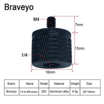 유튜브스튜디오 촬영장비 키트 세트 조명 카메라 마이크 방송 장비 변환 나사 14 m4 m5 m6 m8 m10 인치 프로젝터 브래킷 어댑터 dslr 카메라 삼각대 볼 헤드 용 사진, z93 1pc
