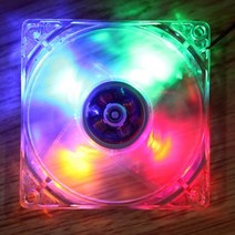 조명 LED 팬 4 핀 120mm 컴퓨터 케이스 팬 1200 RPM 냉각 액세서리 슬리브 베어링 다채로운, 05 Colorful_01 other_01 WHITE
