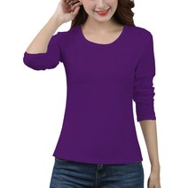 봄과 가을 보드 새로운 한국 캔디 컬러 여성 크루 넥 긴 소매 라이트 에디션 솔리드 컬러 티셔츠 슬림 백 셔츠 학생 자켓