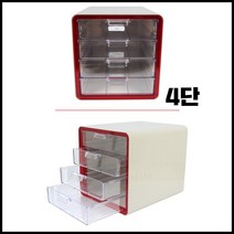 E샵 멀티캐비넷 6단 A4 서류함 데스크 테리어 오거나이저 A4용지함, 레드, 그린, 4단, 4단 - 레드