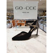 [고세] 21FW 여성 컬러믹스 스트랩 포인트 펌프스 8CM (GWP3109BB)
