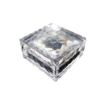 태양광 정원등 가로등 투광기 벽등 폴대 모음, LED 4구 태양광 사각 블럭(매입형) 백색