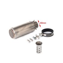 범용 오토바이 배기 SC 머플러 수정 파이프 레이싱 GP프로젝트 튜브 가와사키 Z750 900 CBR500 FZ1N S1000RR ER6N R6, -S-C- 60mm 7