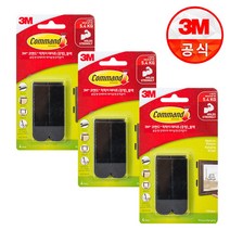 3M 코맨드 액자부착 테이프 블랙(중), 3개