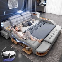 럭셔리 모던 심플 스마트침대 올인원 마사지 다용도, 1500mm2000mm 메트리스포함
