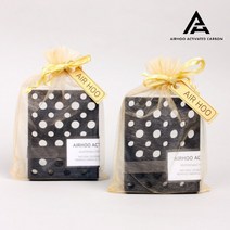 공기정화용 숯 야자 활성탄 에어탄 에어후 집안 화장실 옷장 냄새제거 제습, 골드(2개)