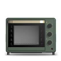 베이킹 오븐 CUKYI-가정용 대형 베이킹 오븐 32L 전기 로스터 바베큐 도구 케이크 빵 메이커 치킨 쿠키 피, 01 Green 220V