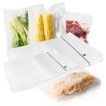 업소용진공포장지 진공팩 비닐 음식압축 28x38 100매, 25x35x100매