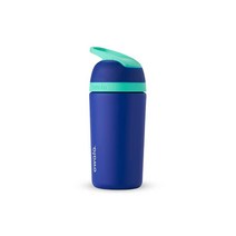 Owala Kids Flip 단열 스테인리스 스틸 물병 빨대 및 잠금 뚜껑 포함 414ml(14온스) 블루, 1-Pack, Blue, Blue