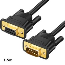 RS232 모뎀 바코드 블랙 셋탑박스 스캐너 시리얼 시리얼통신 연장 1.5m 9핀