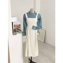 허니제이 / 초에니 옆주름 뷔스티에 롱 원피스(5color)