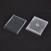 케이스 CD 쥬얼케이스-50장 고급 CD케이스 DVD케이스/블랙 투명 중, 2P 쥬얼 블랙