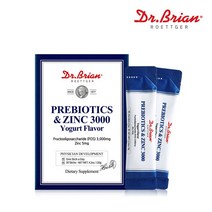 닥터브라인 미국 프리바이오틱스3000 유산균 아연 FOS 30포 유산균먹이 식이섬유