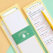 인디고 몬스터 스쿨 하프 노트패드 (B5하프 12메모패드), [G1 06-004677] 모눈 핑크