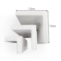 코너각대 ㄱ자스티로폼 완충재 가로세로 7.5cm 길이 30cm 60cm 90cm 10T15T20T 50개, 900mm, 15T
