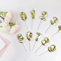 골드 숫자초 이벤트기념일 생일케이크 파티, 0, 숫자0 1300원