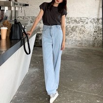가바바 여성 청바지 심플 도도 데일리 여름 데님 바지 G38182