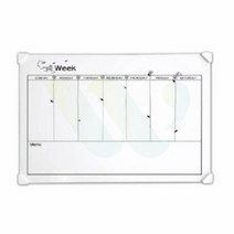 위라이즈 화이트 주간계획표 70X50CM 구내식당식단표 스케줄보드