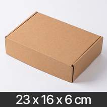 일체형 선물상자 크라프트 포장 박스 크래프트 싸바리 골판지 택배 답례품 소량 낱장 G형, 25MP_일체형 크라프트/016 (23x16x6)