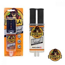 Gorilla Glue 고릴라 다용도 주사기 에폭시 글루 접착제 투명 25ml 특수접착제