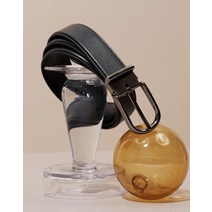 23SS [비조벨트] 블랙 버클 DAKS로고 메탈고리 소가죽 벨트(폭 3CM) DBBE3E365BK