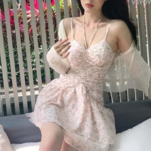 VSYOY 언밸런스 허리 펀칭 원피스