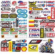 스폰서스티커 11종 레이싱 반사지 데칼 라인 오토바이, 1번NISIN