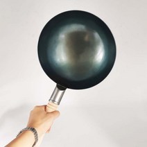 중식화구 중화렌지 붙지 않는 두꺼운 철제 웍 22cm 가정용 비 코팅 조리기구, 01 Black