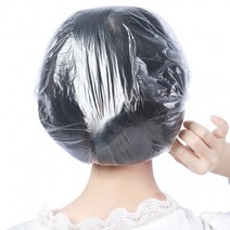 일회용 샤워캡 미용실 위생모 비닐 헤어캡 파마 100p, 상세페이지 참조