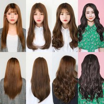 S사이즈(똑딱이2개) 여자 헤어 피스 붙임머리 똑딱이 머리숱 보충 가발 4가지 스타일 선택!, 세팅펌, 블랙