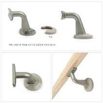 병원 복도 계단 핸드레일 벽고정 수평 손잡이 지지대 스토퍼 홀마개 도어 랏찌 철손잡이 고정 볼빠찌링