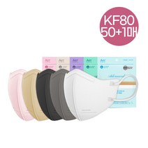 KF80 아에르 어드밴스드라이트핏 새부리형마스크 50매+1매증정 /컬러마스크/베이지마스크/블랙마스크, KF80 AD 라이트핏 화이트 소형 50매+1매
