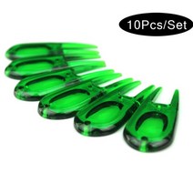 10 개 대 ABS 플라스틱 피치 수리 Divot Switchblade 도구 골프 볼 마커 마크 그린 골퍼 키트, 초록
