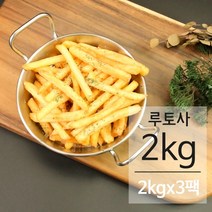 루토사 슈스트링감자 감자튀김 2kg 3봉지 업소용, 3개