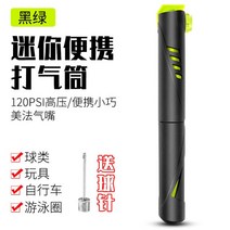 MTB 도로 사이클링 펌프 미니 자전거 알루미늄 핸드 에어 타이어 팽창기 슈레더 프레 스타 밸브, [02] green, 02 green