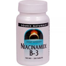 Source Naturals 나이아신아미드 B3 100mg 250정