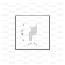 뿔 집게 날개 칼 금형 diy 가죽 공예 모양 커팅 몰드, 스타일 5