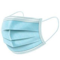 D&H MEDICAL 미국배송 의료용 메디컬 3중 일회용 마스크 100매 Disposable Earloop 100 Blue Face Mask Ideal for Medical Surgical Catering and Construction Workers, 1팩, 100개, 블루
