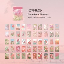 다꾸 Shanbu-로맨스 오브 라이트 스티커 아트지 치아 라인 압력 데코 일기 콜라주 배경 DIY 스크랩북 50 장, [03] C