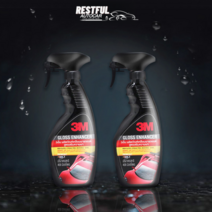 3M 자동차 고광택 글로스 인핸서 400ml 유리막코팅 왁스전처리 도장면보호 잔기스 스월마크 워터마크 제거, 1개, 1개
