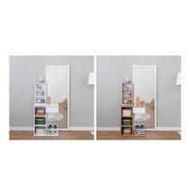 인스타감성 전신거울 + 수납 화장대 화장대정리 은은한디자인 수납화장대거울 화장품정리대 로맨틱화장대, 화이트