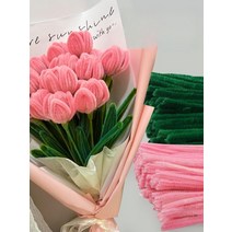 은방울꽃 꽃다발 공예 만들기 모루 DIY 모루철사 패키지, 마카롱믹스200뿌리+다크그린100뿌리
