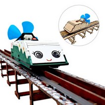 자기부상 기차 만들기(MDF버전)-레일1SET추가 KNT