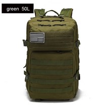 밀리터리 대용량 군인 배낭 백팩 캠핑 등산 Lawaia 30L 위장 스포츠 하이킹 사냥, Army green 50L, 기타_CHINA